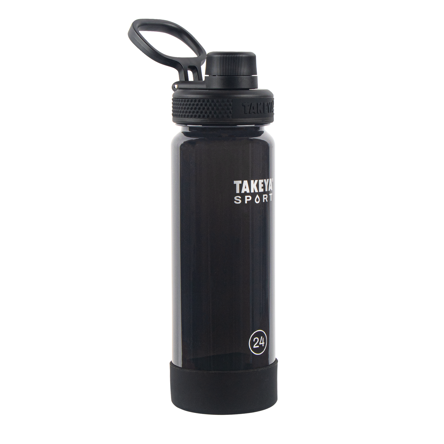 tritan-sport-water-bottle-with-spout-lid-w9 51664-TKS-Tritan-Spout-24-GrandSlamBlack-frontangle.png