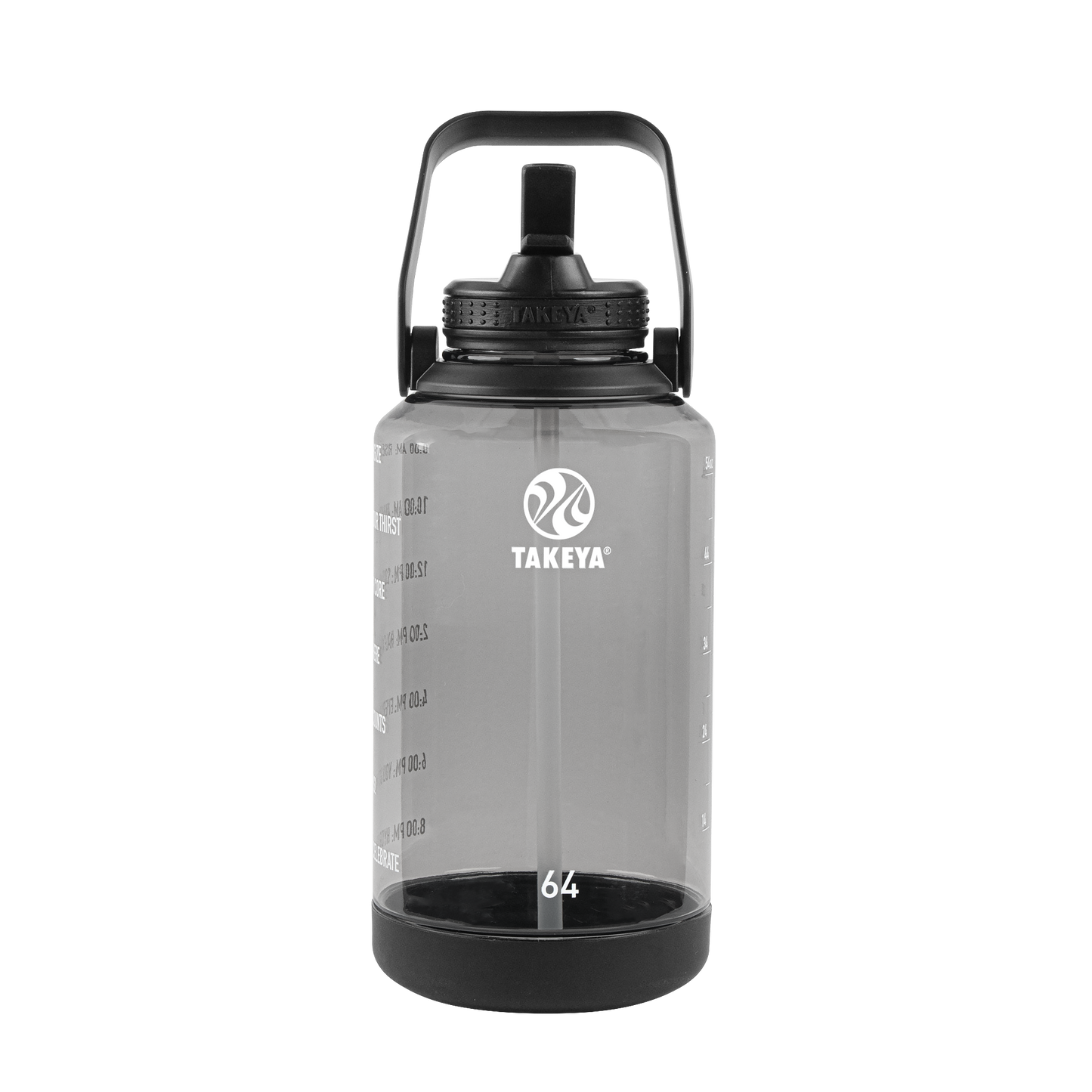 tritan-motivational-water-bottle-with-straw-lid-t9 54145-Tritan-Straw-Motivational-64-StormyBlack-front.png